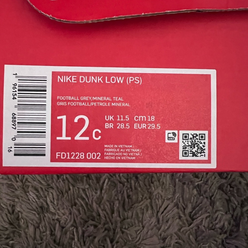 Toddlers Nike Air Dunk Low (PS) "Mineral Teal"